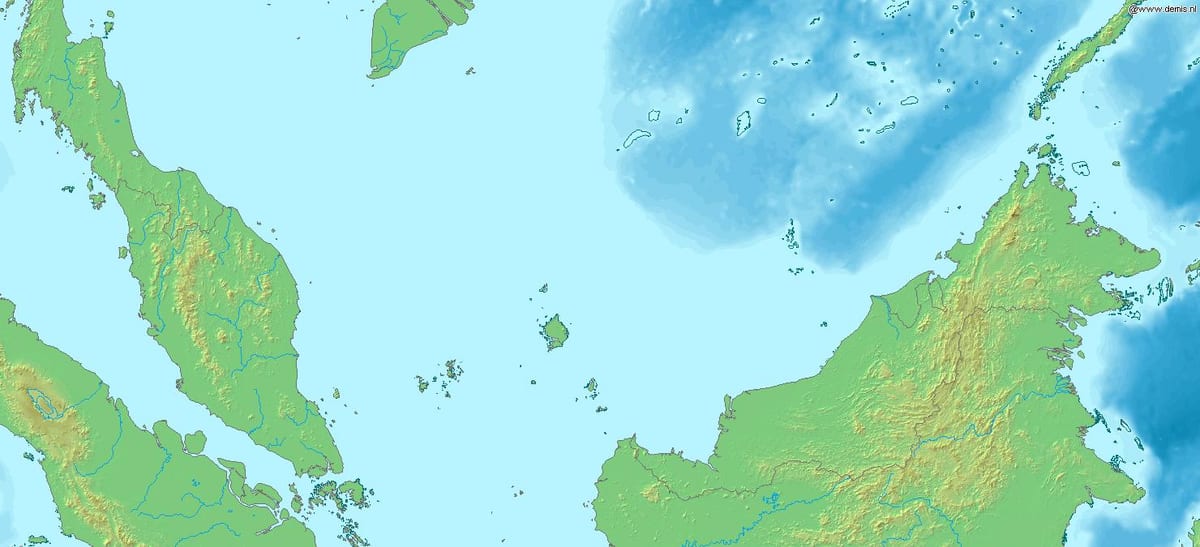 карта Малайзии 3д