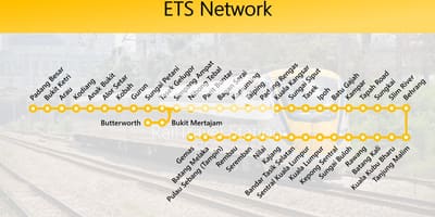Карта ЕТС маршрут на карте Малайзии