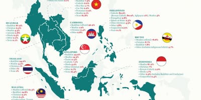 Карта Малайзии религия