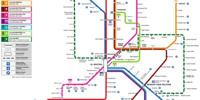 Транзитной карте Малайзии