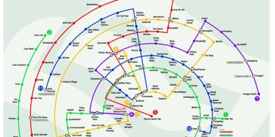 МРТ линия карте Малайзии