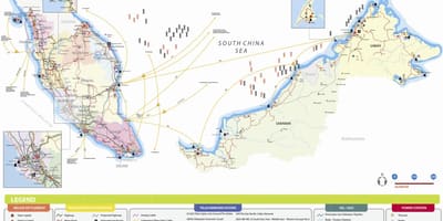 Утилита картографическая компания Малайзии