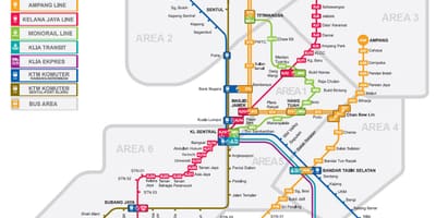 Lrt карта Малайзии 2016