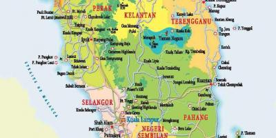 Карта Западной Малайзии