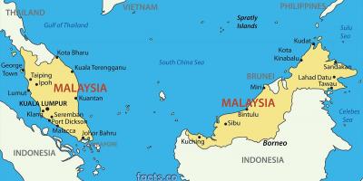 Карта Малайзии